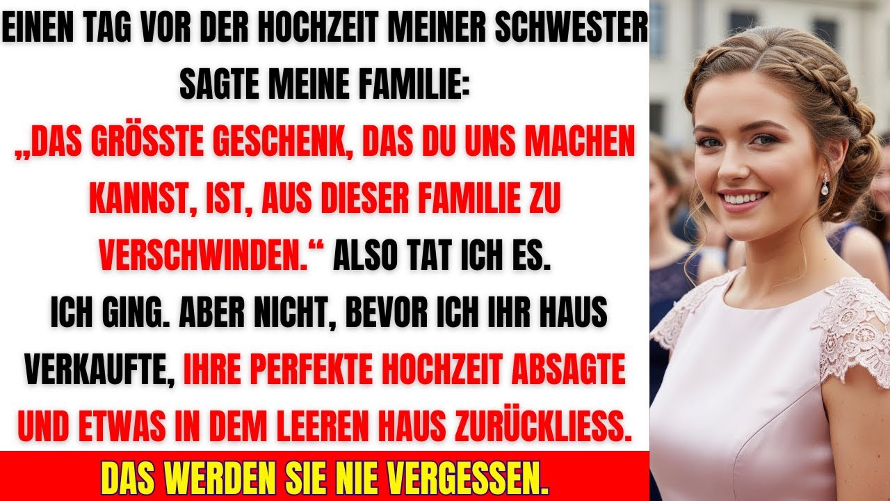 „Meine Familie sagte: Das beste Hochzeitsgeschenk ist, wenn du verschwindest – also tat ich es“