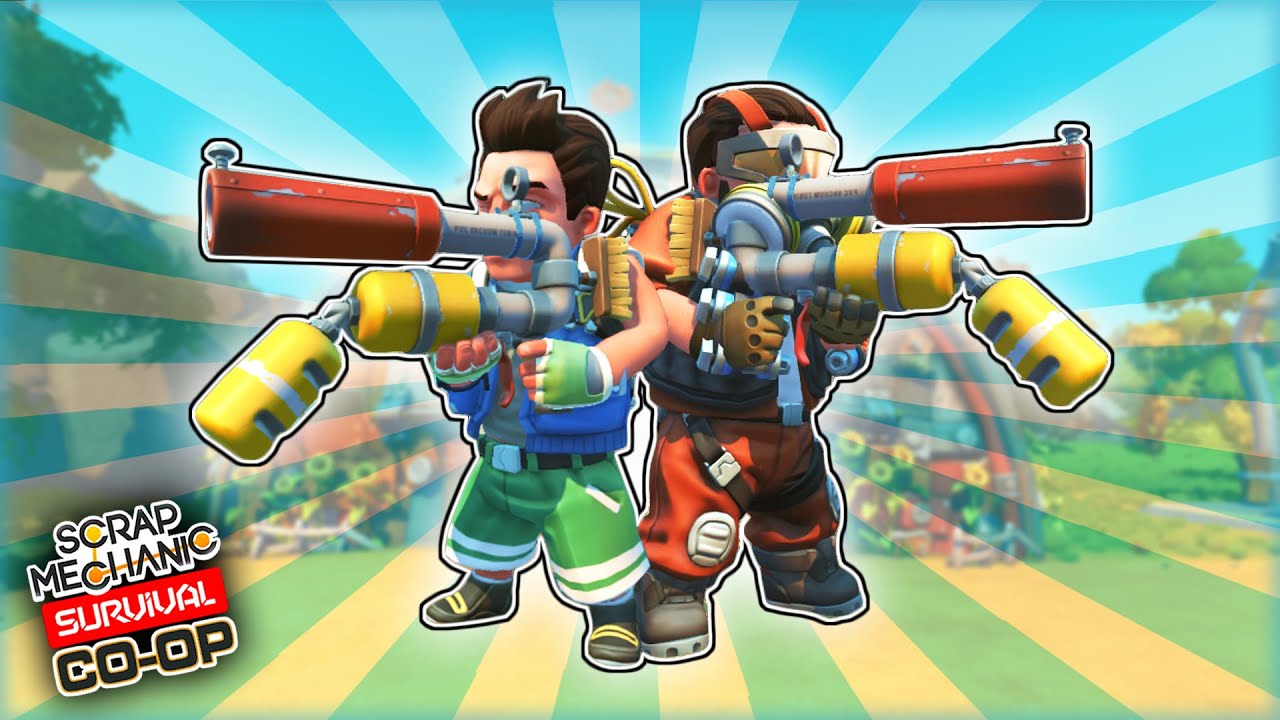 We FINALLY Got Spudguns but in The DUMBEST Way Possible... (Scrap Mechanic Co-op Survival Ep.13)
