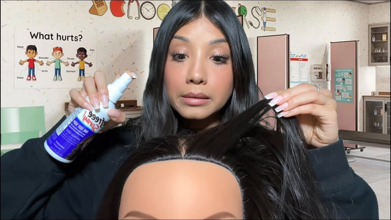 ASMR| School Nurse Lice Check 👩🏻‍⚕️🪲Roleplay (Scalp treatment 💆🏻‍♀️)