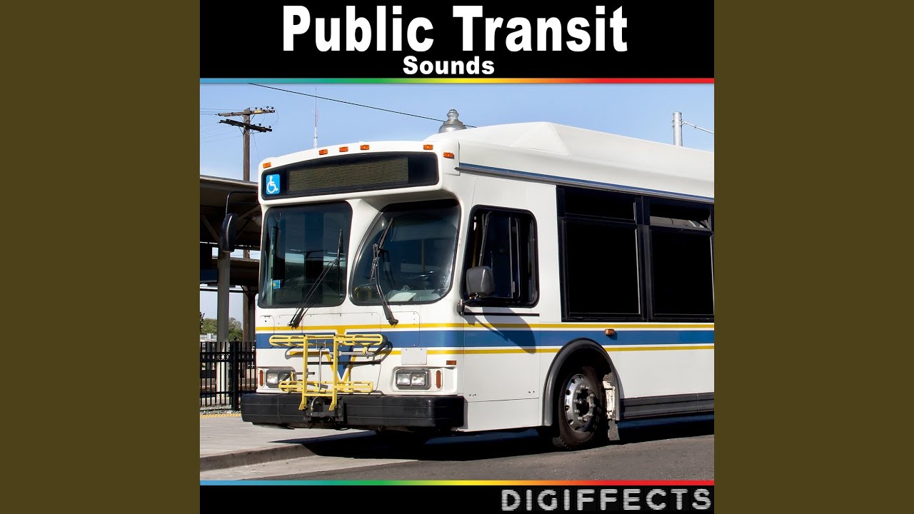 Big Bus Doors Close and Bus Starts with Ride