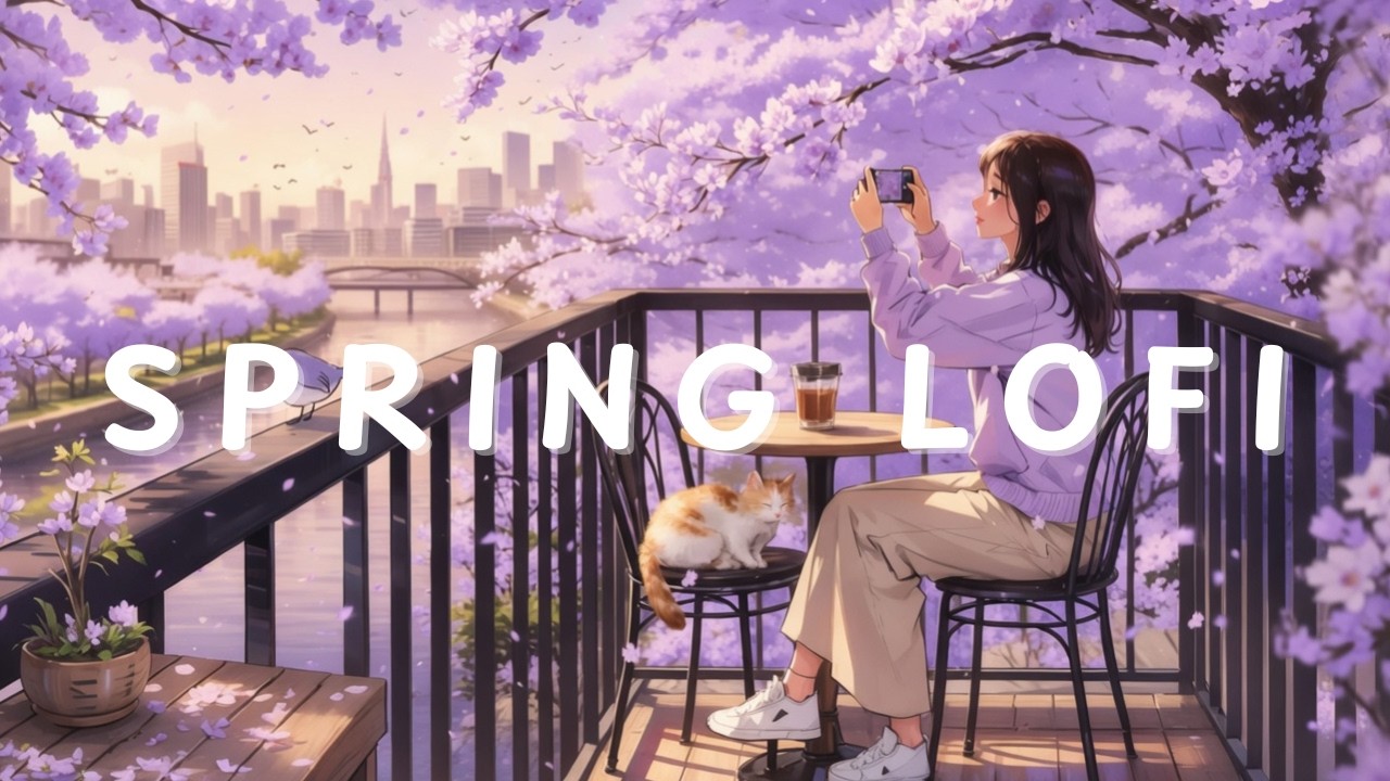 Spring Balcony LoFi 🌼 Cozy Chill Beats for Study, Relax & Coffee Time