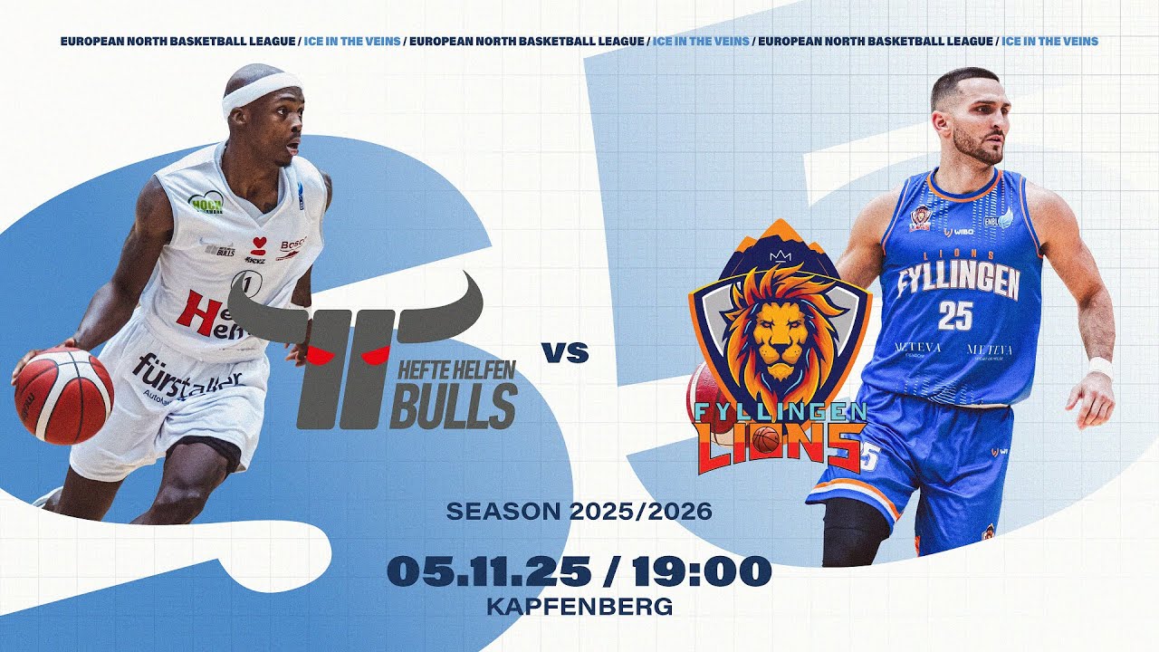 Hefte Helfen Bulls Kapfenberg v Fyllingen Lions | Nov 5, 2025, 7:00 PM | ENBLeague 2025/26