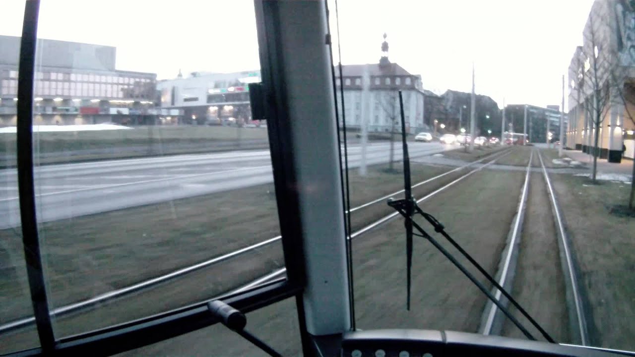 Fahrerkabinenmitfahrt (mit Stirnkamera) - Linie 1 - 2010 - Gera und seine Straßenbahn