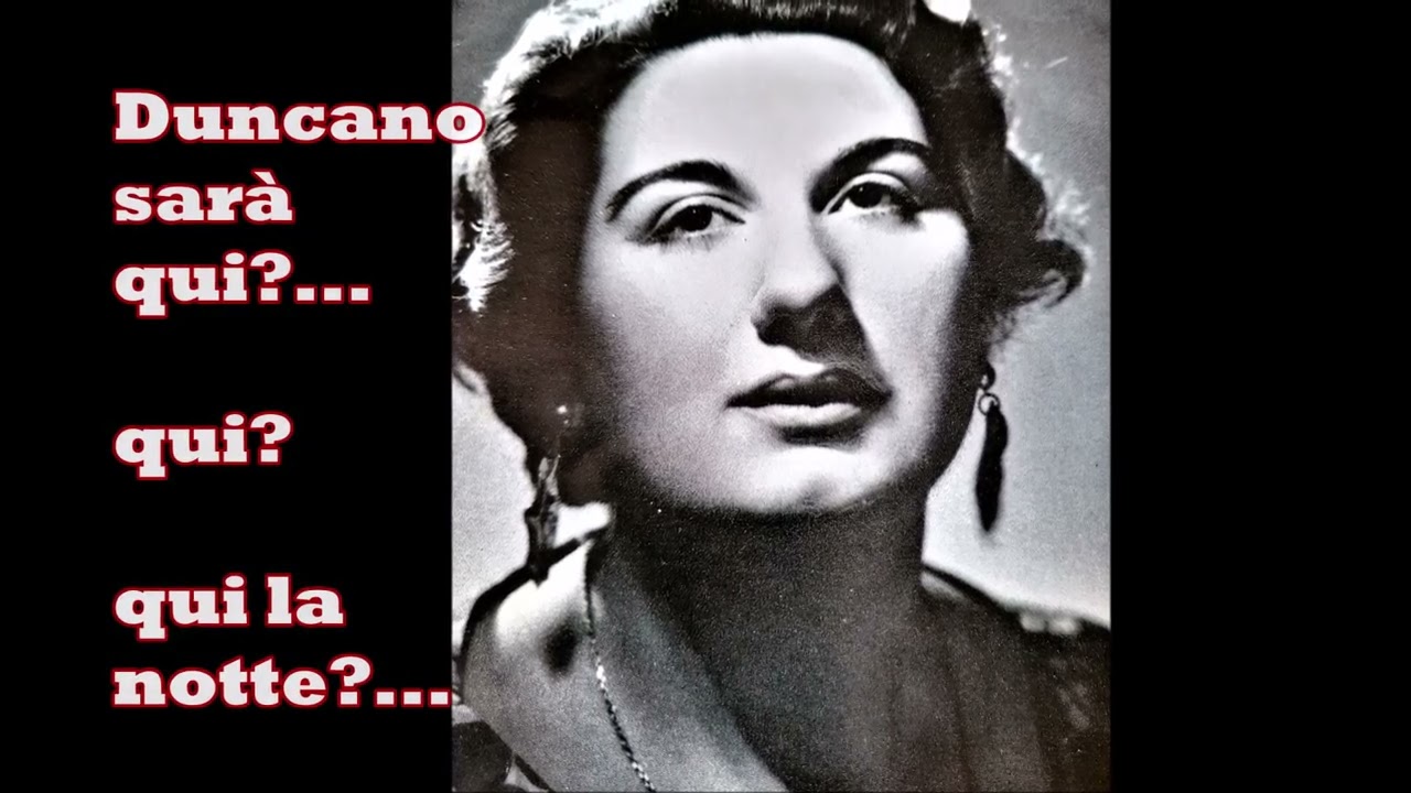 OMAGGIO a MARCELLA DE OSMA da Macbeth di Giuseppe VERDI 1966  parte prima