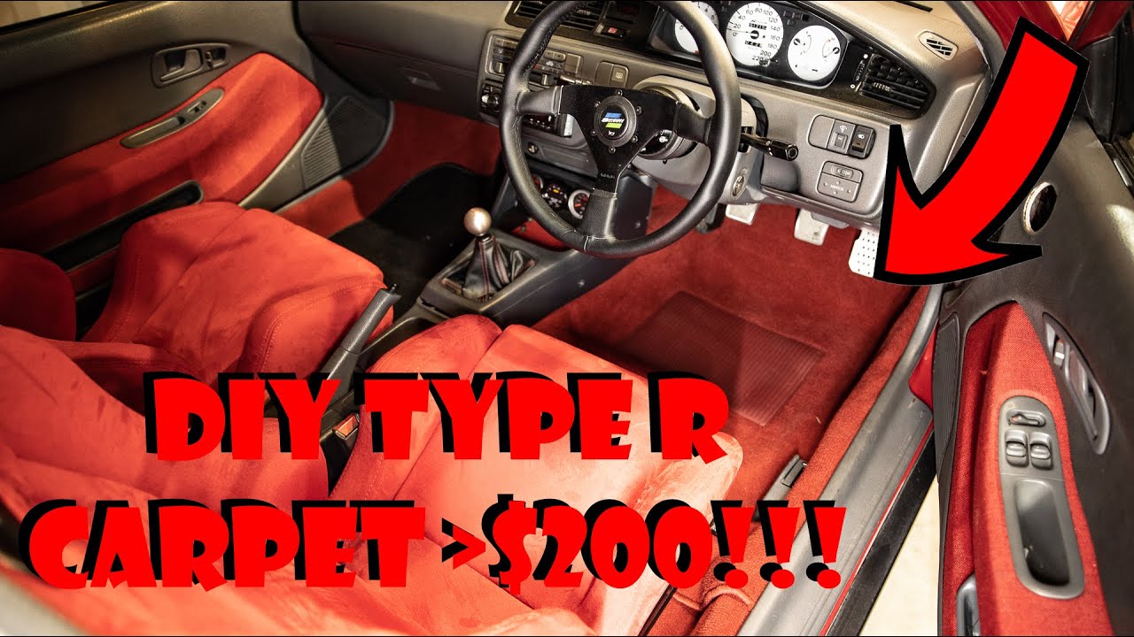 Установка нового коврика TYPE-R своими руками | EG Civic B16