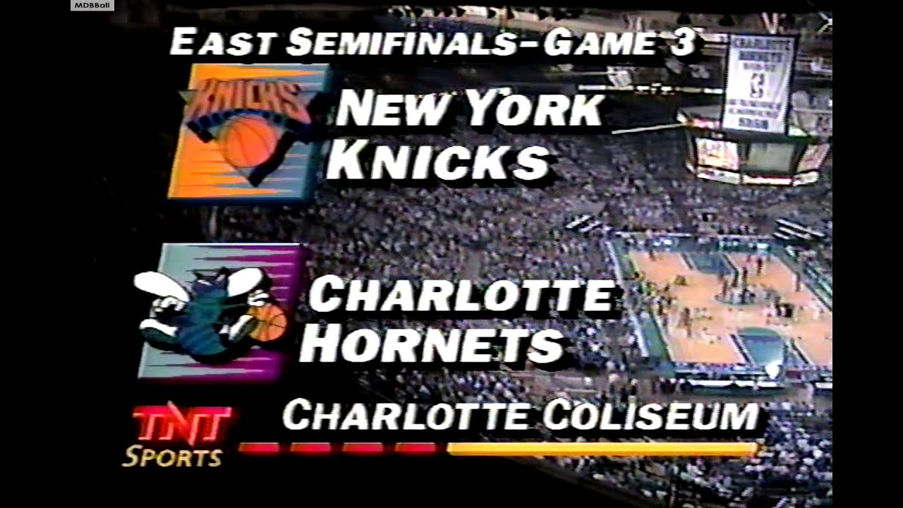 NBA On TNT - Knicks @ Hornets 1993 ECSF Game 3
