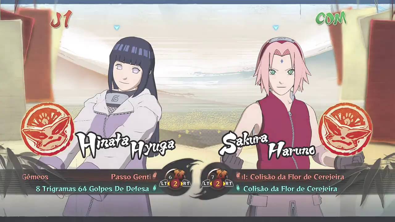 Naruto Storm 4 Dublado PT-BR Hinata vs Sakura