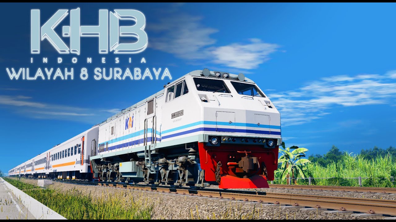 Dinas Kereta Di Rute Terbaru Daop 8 Surabaya KHB Indonesia | Trainz SImulator Indonesia