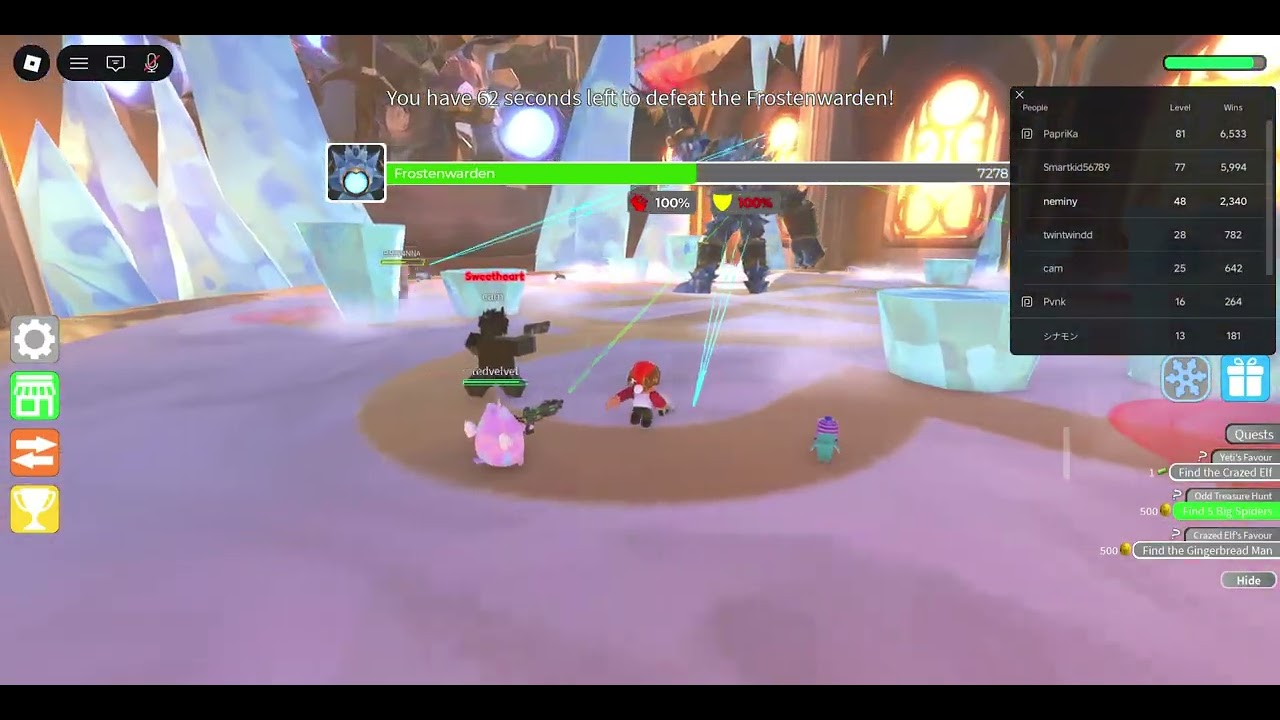 Roblox Epic Minigames | Monster Melee (Frostenwarden) 🧑‍🎄🎁 