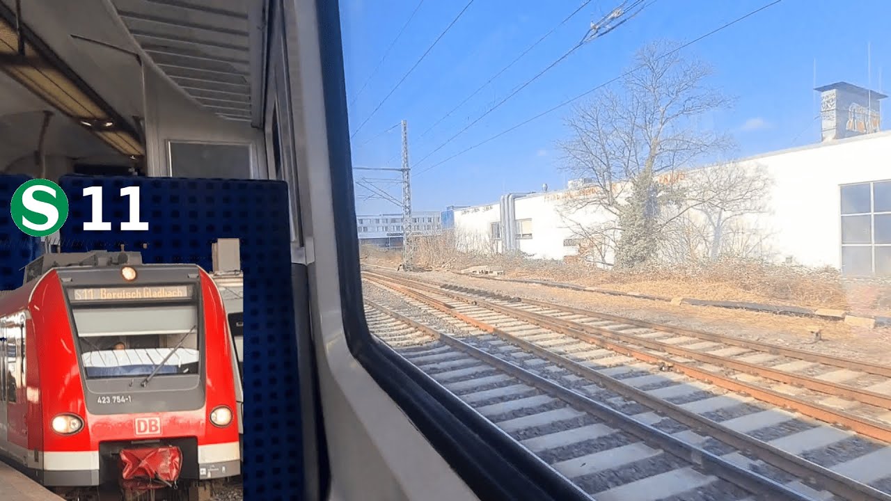 S-Bahn Br423 in Düsseldorf, Mitfahrt auf der S11: Düsseldorf-Bilk - Neuss am Kaiser