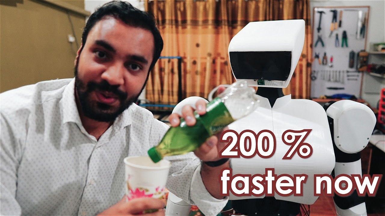 Robot is serving faster now.