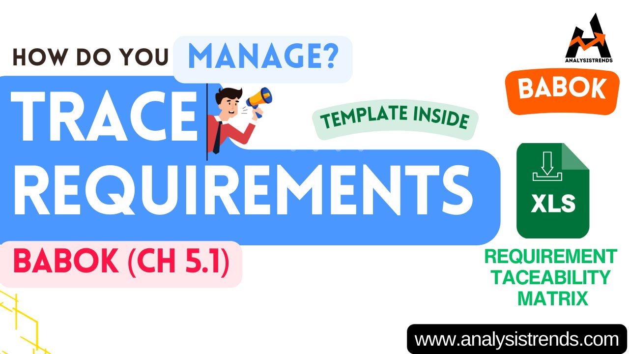 Trace Requirements using #requirements #traceability #matrix  #babok 5.1 #analysistrends #templates