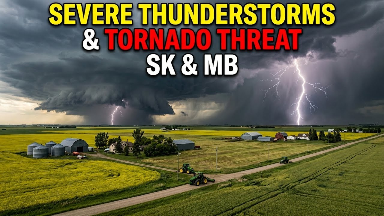 LIVE!! Coverage Severe Storms & Tornado Threat in SK/MB, June 7th 2026
