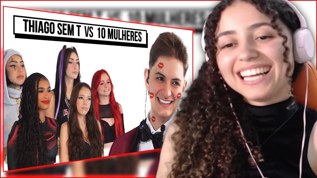 (Esse cara é M4luco kkkkkk) 10 MULHERES vs THIAGO SEM T - NoodTV  #react