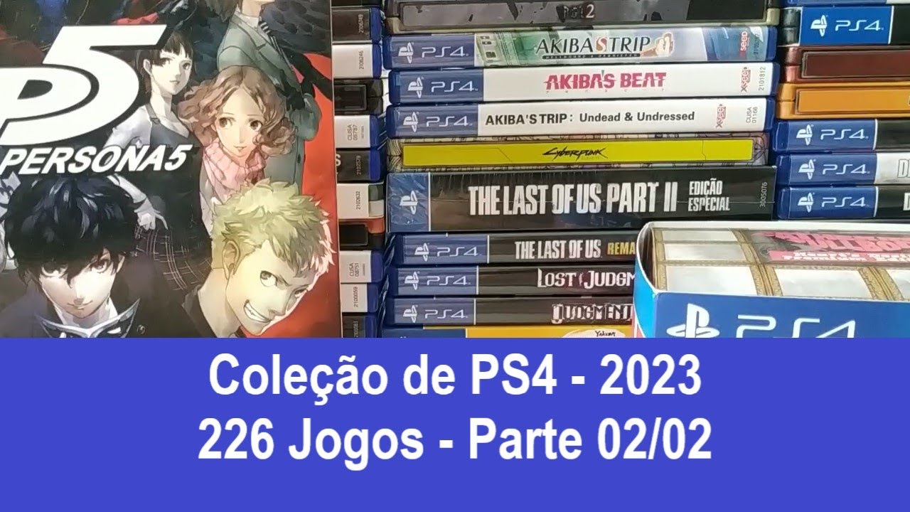 Coleção de Playstation 4 - PS4 - 226 jogos Mídia Física - Parte 02/02
