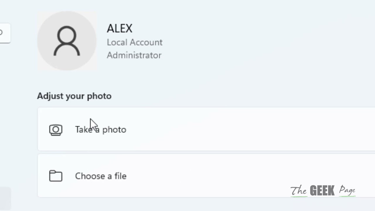 How to change profile picture in Windows 11