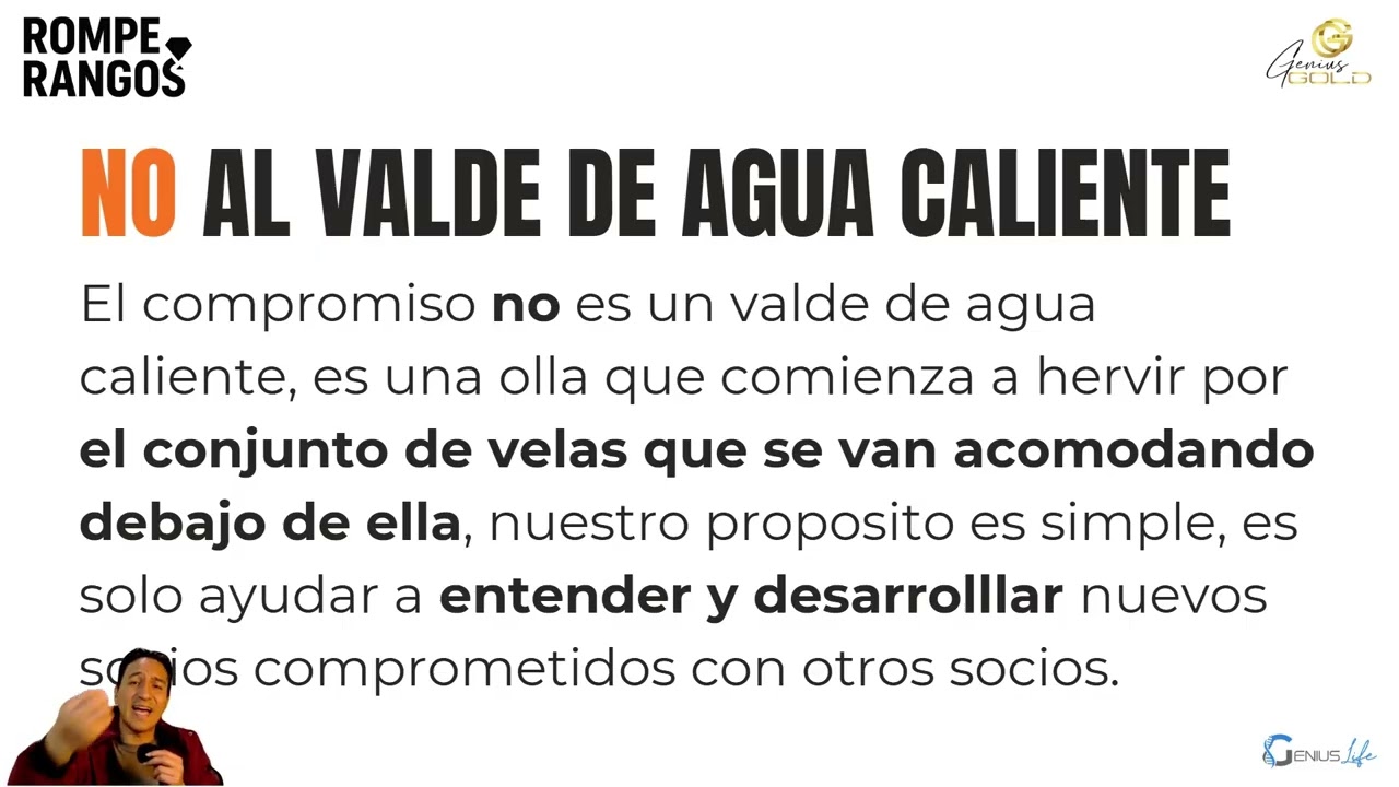 El Compromiso Genius Gold #mentemillonaria #mlm #emprendimiento #networkmarketing