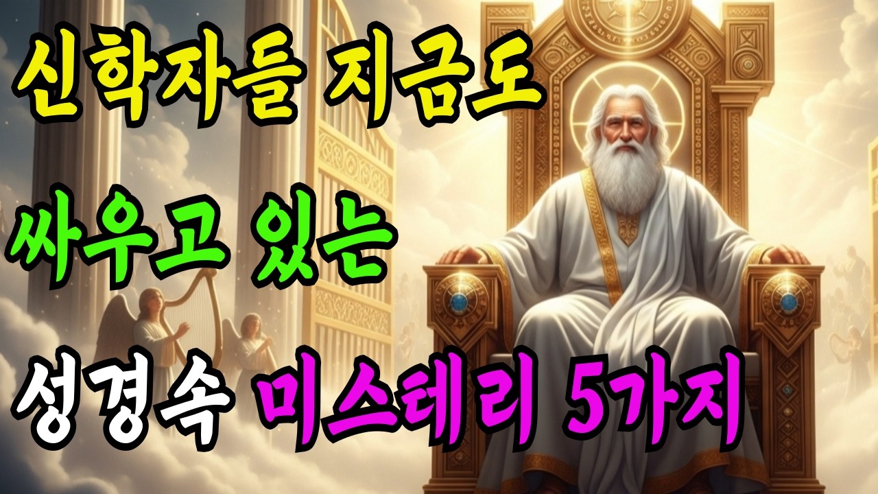 신학자들이 지금도 논쟁중인 교회에서 절대 안 알려주는 성경 속 5가지 미스테리
