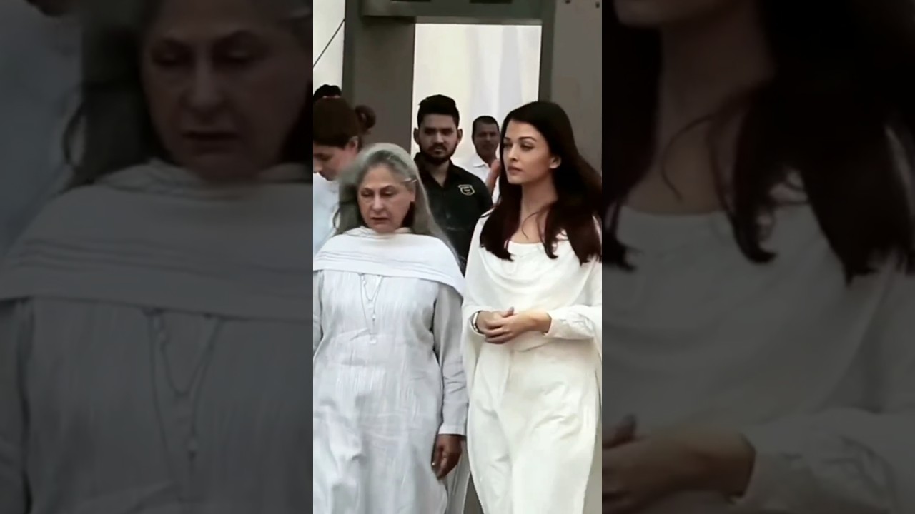 Aishwarya goes to the hospital to see Kokilaben Ambani with her nand Shweta #shortvideo