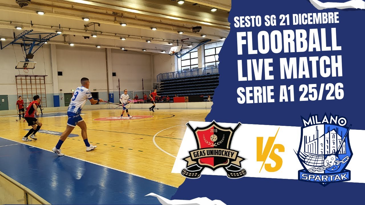 7° Giornata Campionato Italiano di Floorball Serie A1: GEAS Unihockey vs Spartak Milano