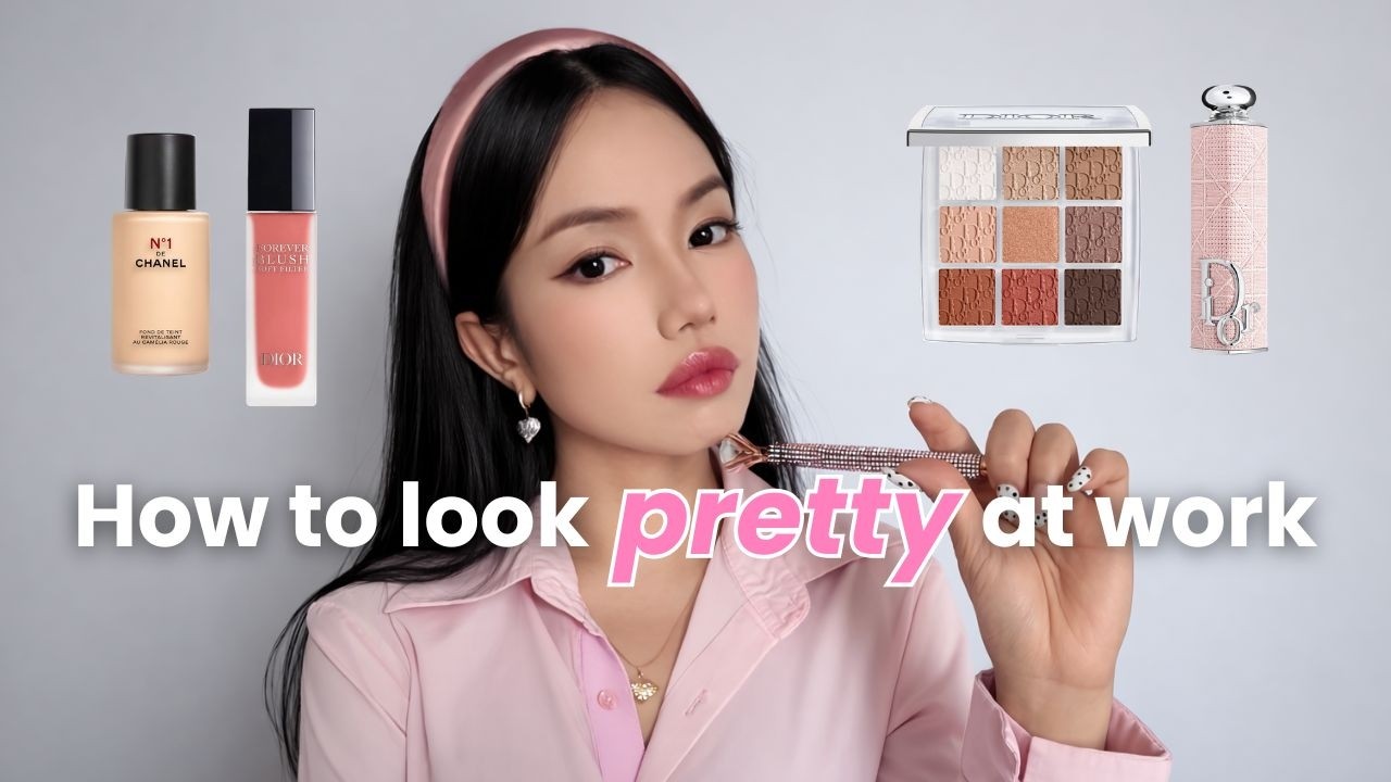Easy Office Work Makeup Tutorial (being cute while working)