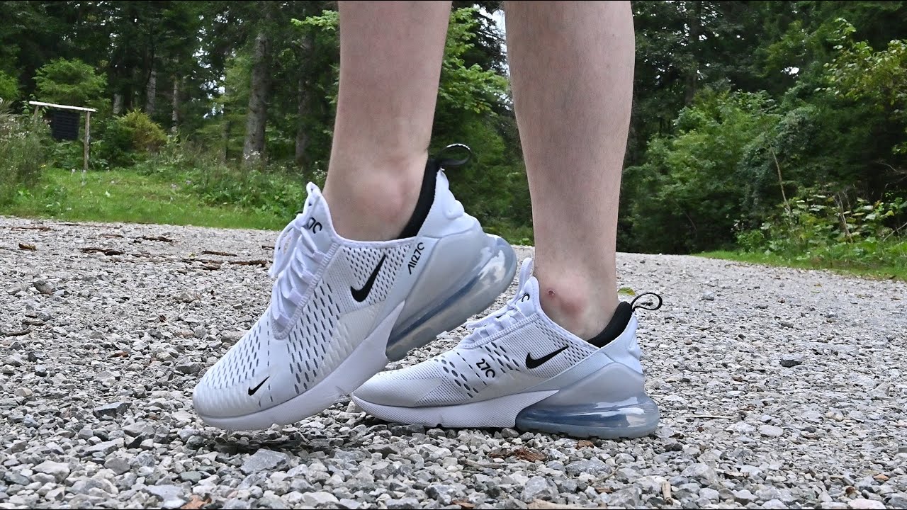Running and walking in Nike Air Max 270