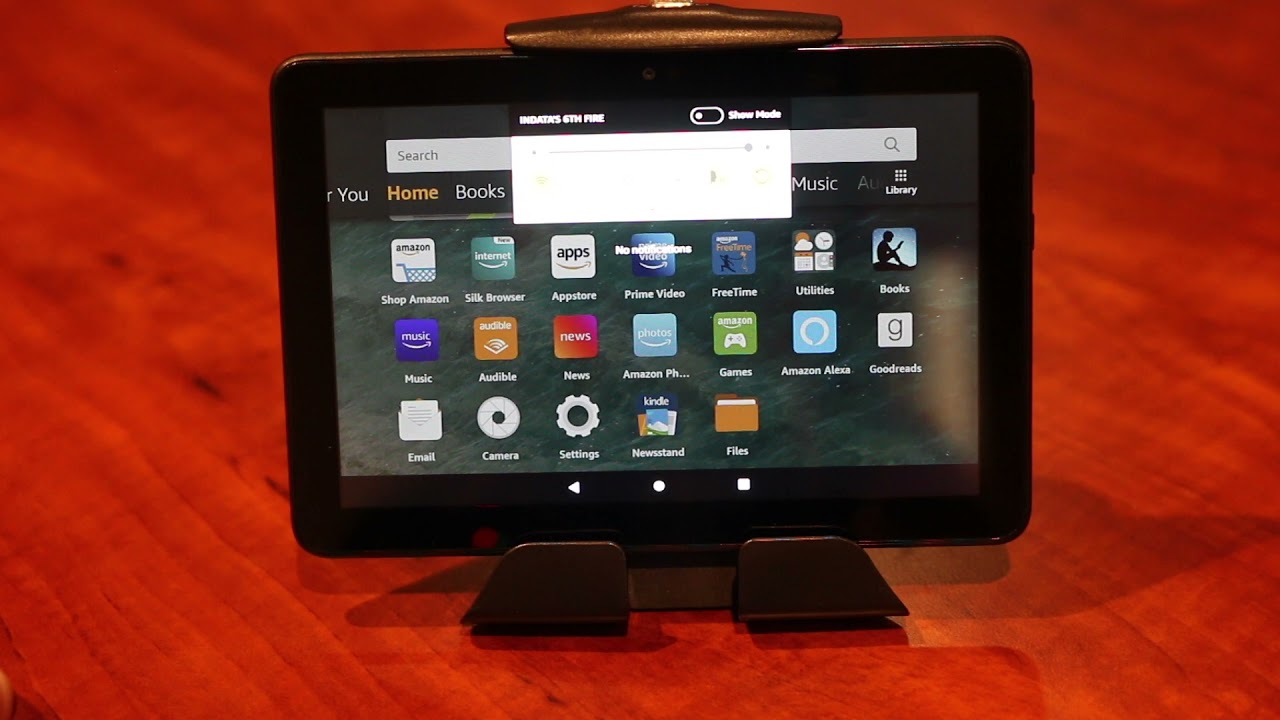 Show Mode on Fire Tablet