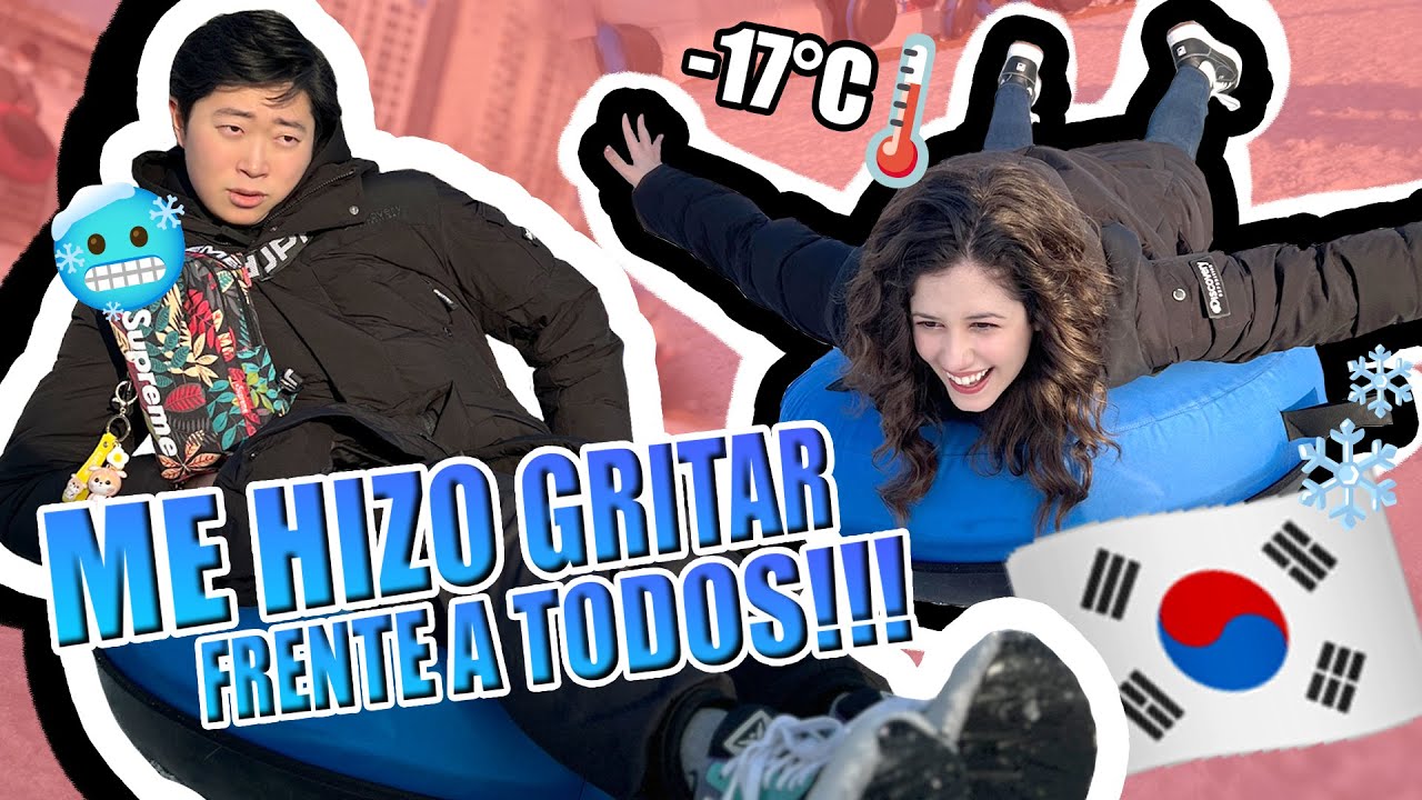 ¿Cómo divertirse en Corea Del Sur? | Vlog de invierno de locos 😂😱 | Pareja coreano/latina