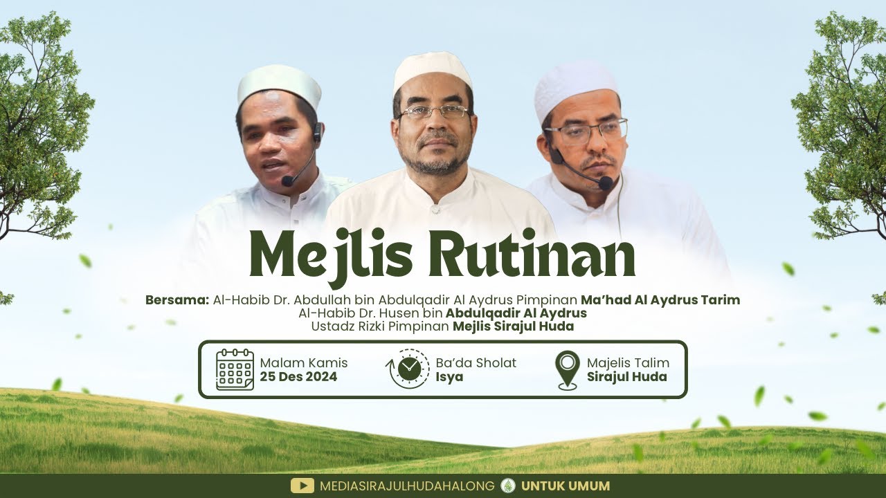 AL HABIB DR.ABDULLAH BIN ABDULQADIR  AL AYDARUS &AL HABIB DR.HUSIN BIN ABDULQADIR AL AYDRUS