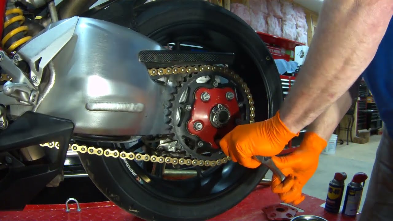 Ducati 848 Chain and Sprockets at 72496 miles