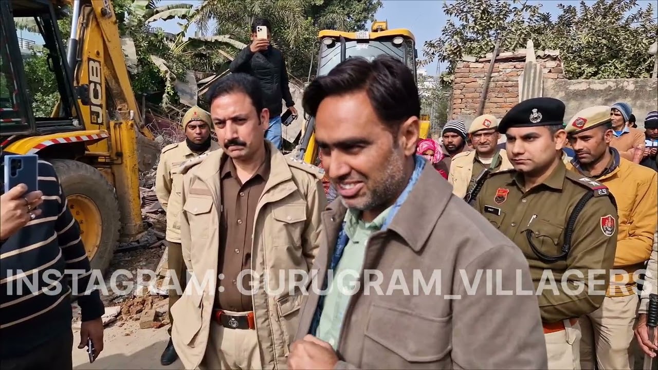 गुरुग्राम मे अवैध बेठोगे तो मकान गिरगा ! || DTP RS BATTH KHATOLA VILLAGE GURUGRAM 