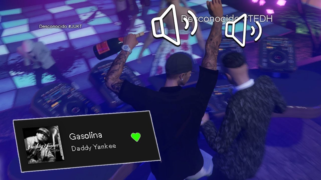 cuando el DJ pone reguetón viejo en GTA