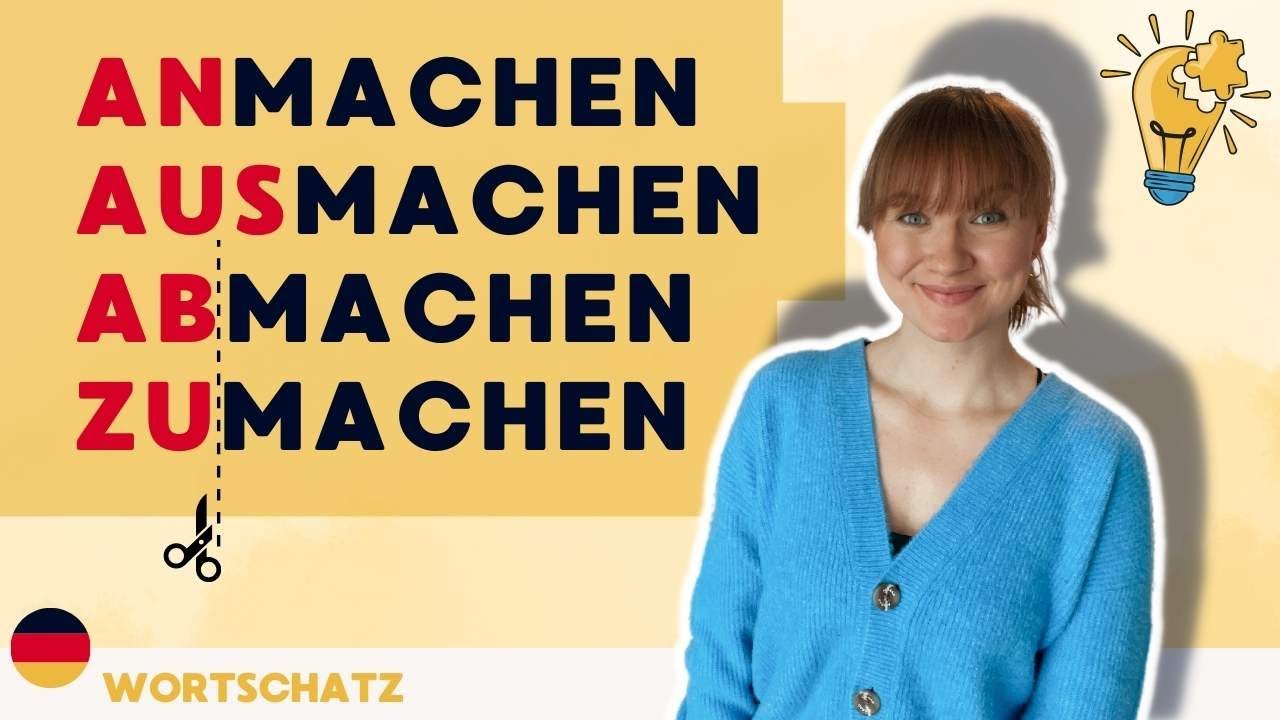 Aufmachen, ausmachen, zumachen: was ist der UNTERSCHIED? | Deutsch A1-B1 | WORTSCHATZ
