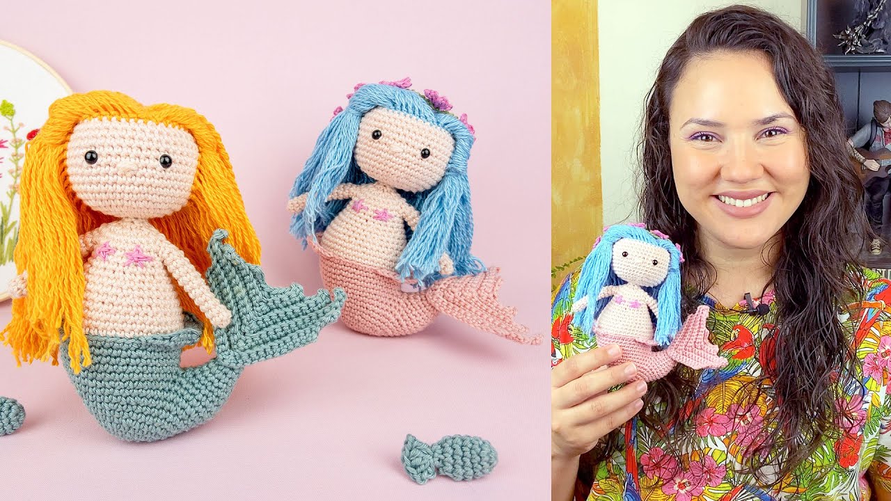 COMO FAZER SEREIA DE AMIGURUMI - PARTE 1 - BASE | ATELIÊ JÉSSICA BRANDÃO | #054