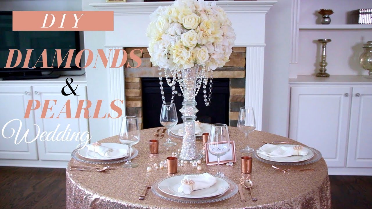 Rose Gold Centerpieces for Wedding