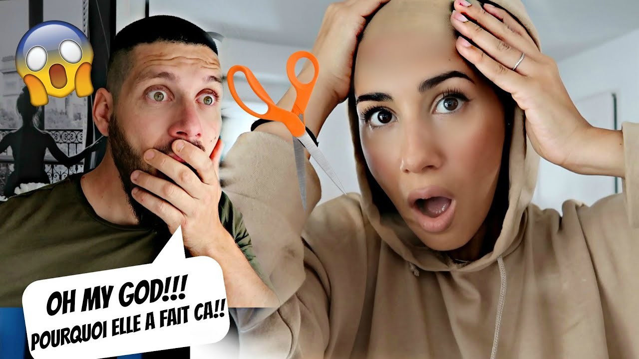 JE ME SUIS RASÉE LA TETE!! REACTION DE MON MARI 😱