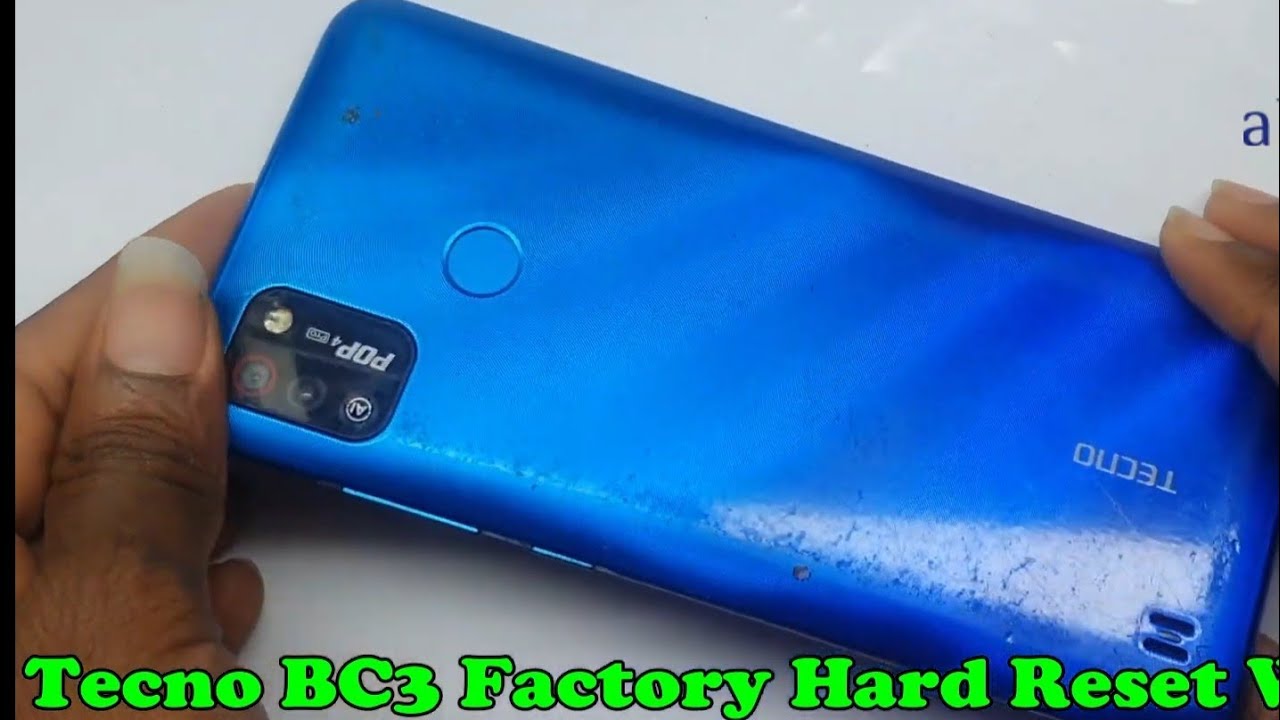 Tecno BC3 Factory Hard Reset Without PC