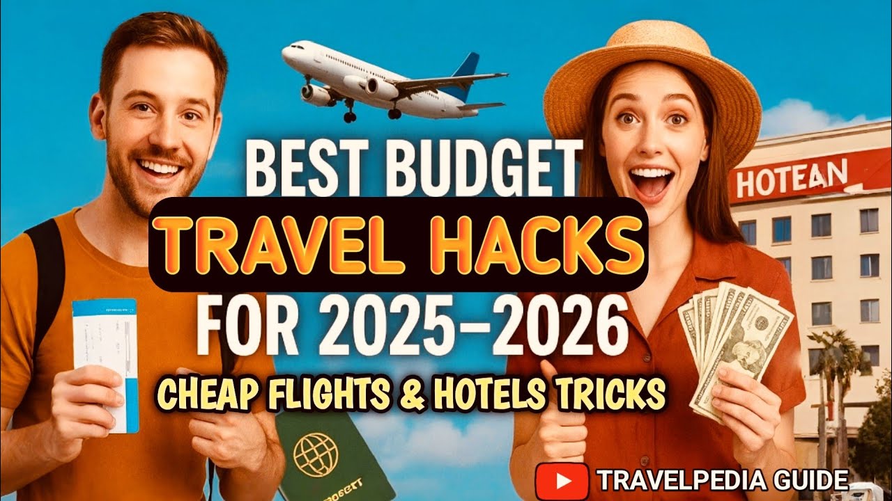 Best Budget Travel Hacks for 2025&ndash;2026 ✈️ |Cheap Flights & Hotels Tricks | Travelpedia Guide 