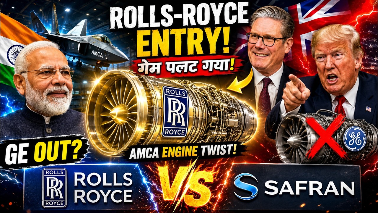 GE Rejected? ❌ Rolls Royce Shocking AMCA Engine OFFER! Rolls Royce VS Safran