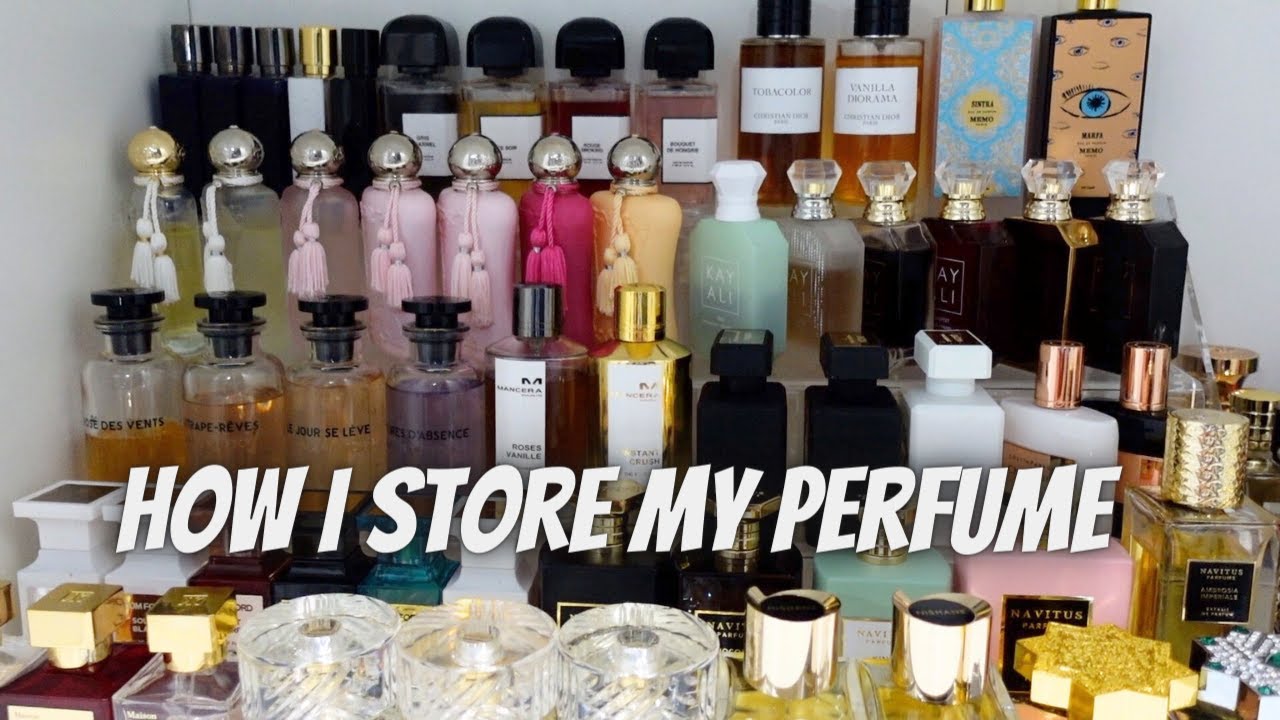 HOW I STORE MY PERFUME COLLECTION PERFUME COUNTER DISPLAY
