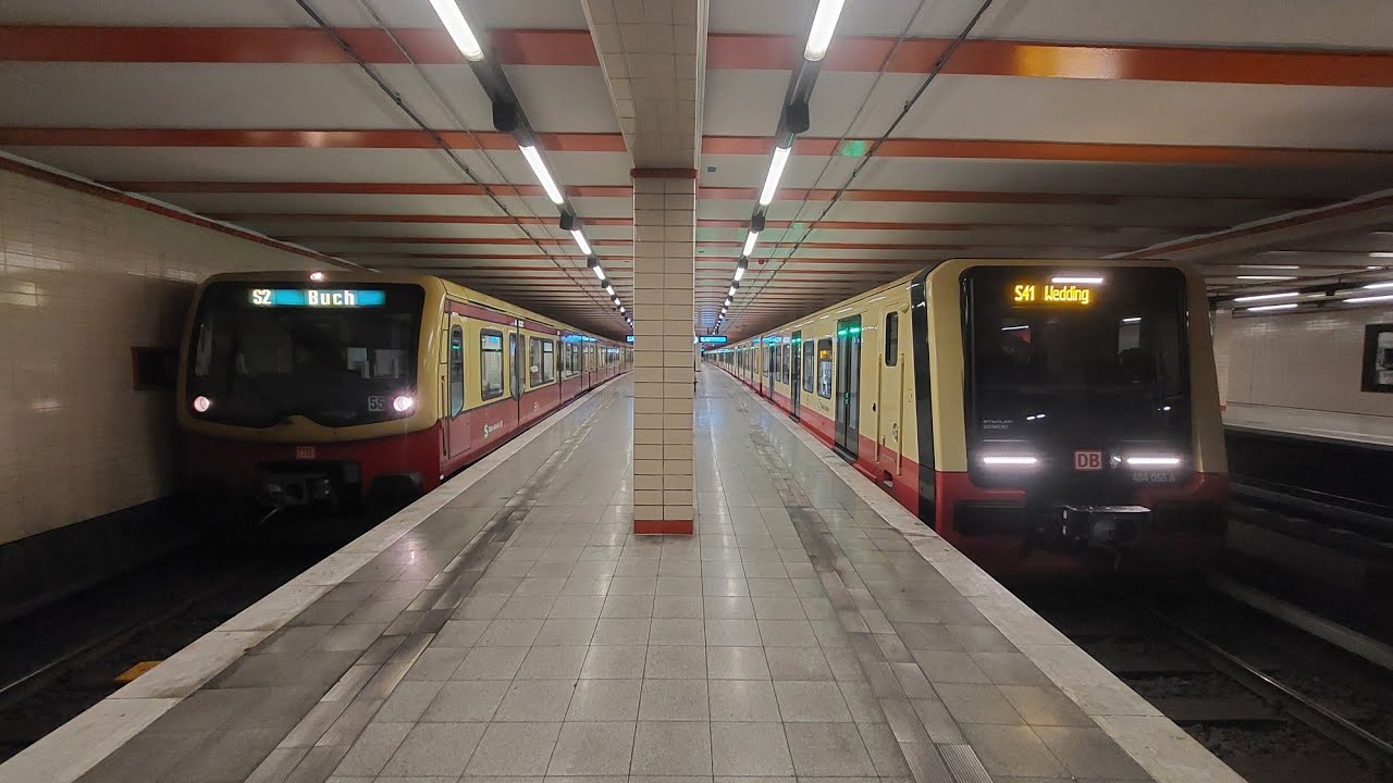 S-Bahn-Berlin: Mitfahrt BR484 von Gesundbrunnen nach Nordbahnhof und zurück