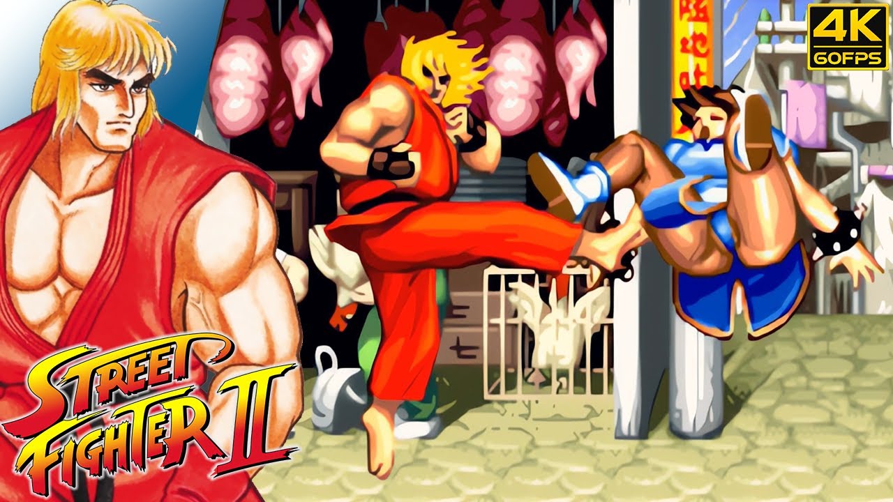Street Fighter II - Ken (Arcade / 1991) 4K 60FPS