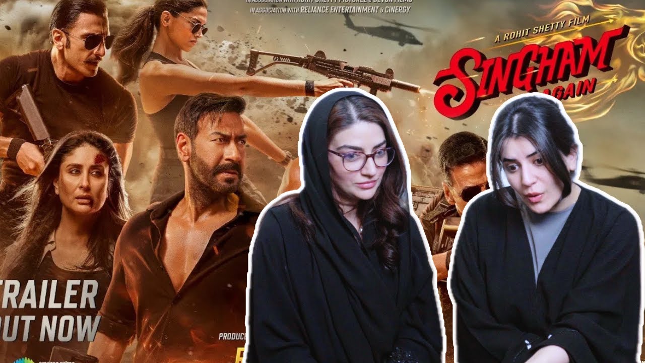 Singham Again Trailer Reaction | Ajay Devgn, Akshay Kumar, Ranveer Singh | Rohit Shetty Cop Universe