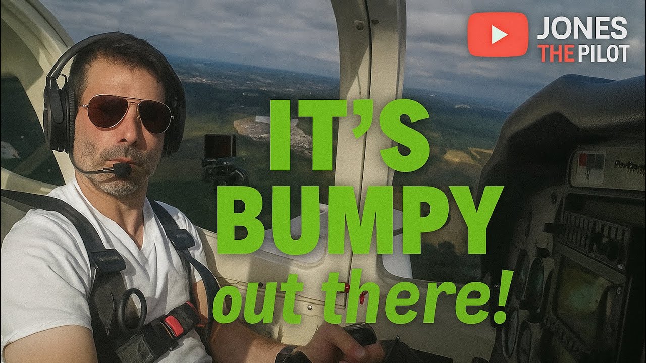 Student Pilot attempts landings in turbulence
