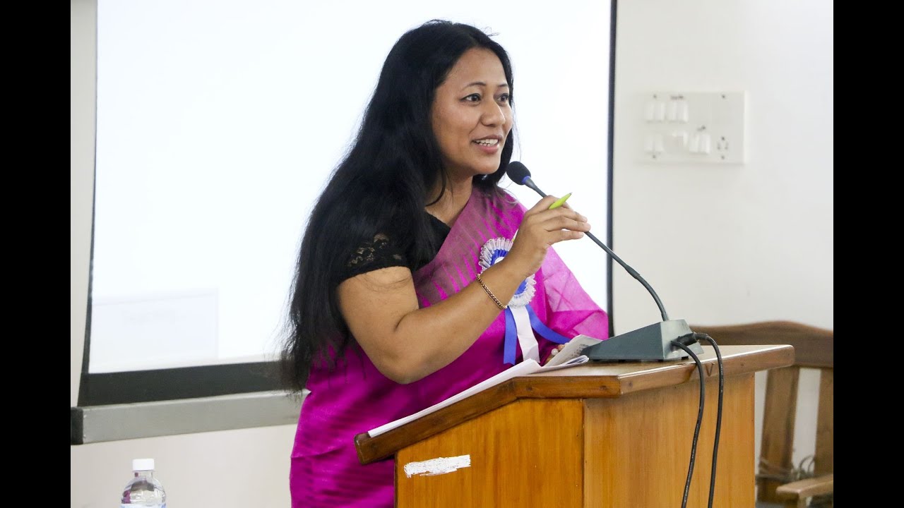 Ms  Binalakshmi Nepram at Mizoram University, 2015