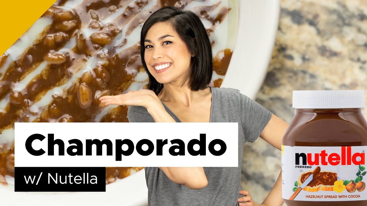 Champorado with Nutella (Filipino Food)