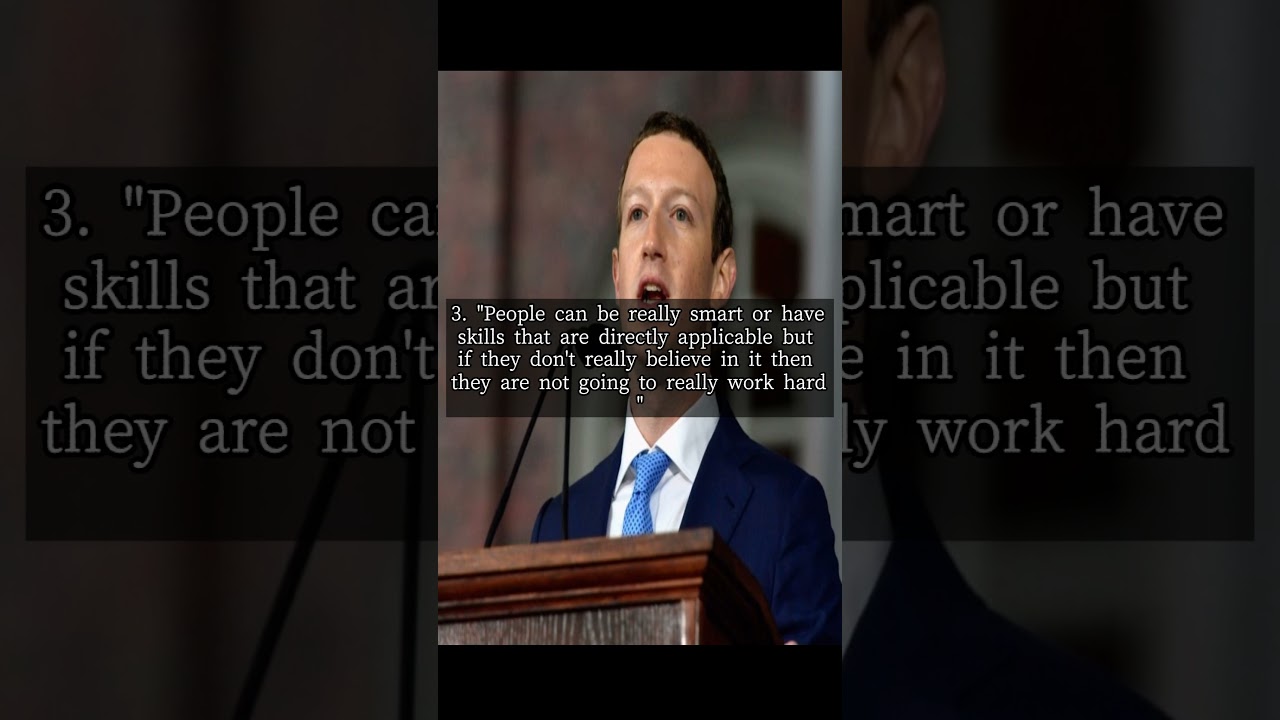 Mark Zuckerberg Quotes #shorts