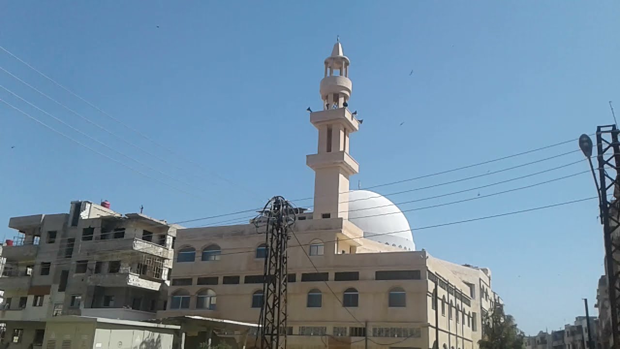 مدينة حمص حي القصور جامع شمسي باشا والشوارع المحيطة