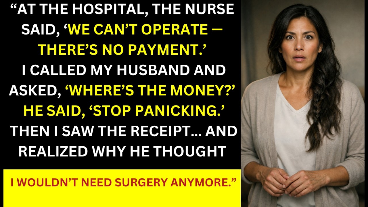 The Doctor Said I Might Not Make It — Then I Found Out Where My Husband Put My Surgery Money…