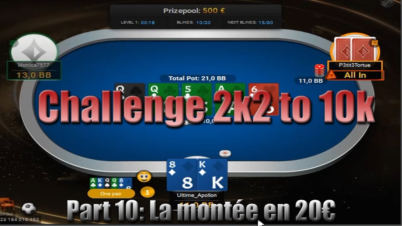 Challenge 2k2 to 10k: La montée en 20€!